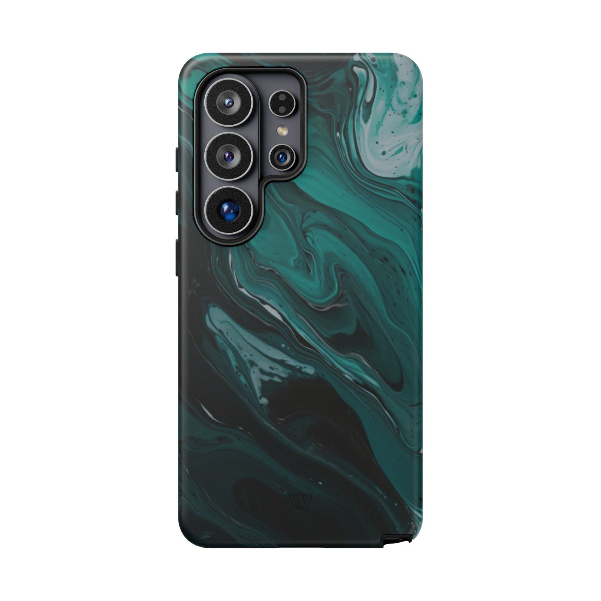 Teal Paint Swirl Tough Phone Case