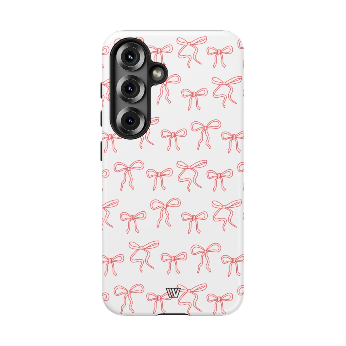 Red Ribbon Tough Phone Case Dual-Layer Impact Resistant Trovvve