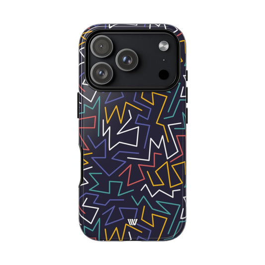 Tough Impact Resistant Phone Case ZIGZAG NIGHT