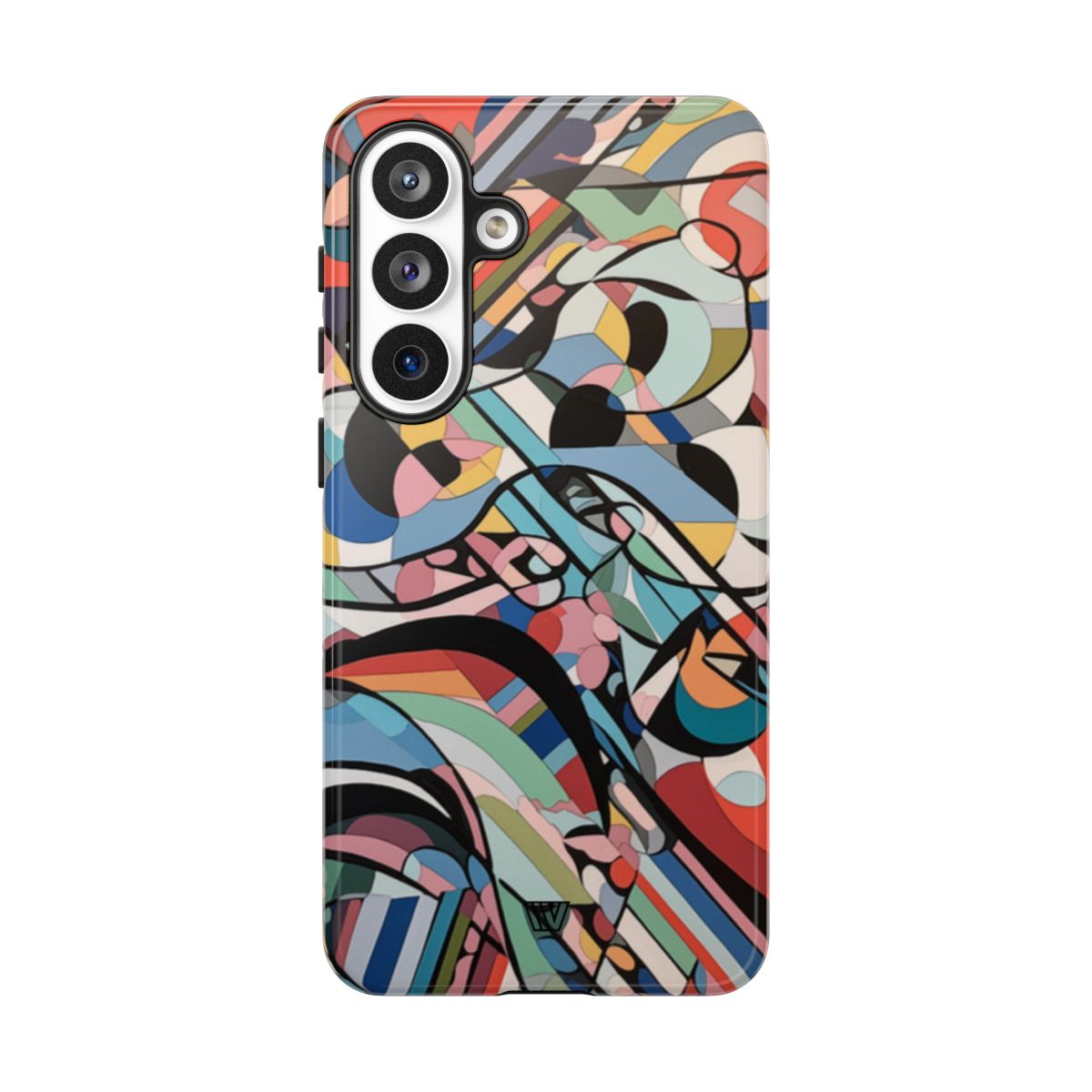 Abstract Mural Tough Phone Case Dual-Layer Protection