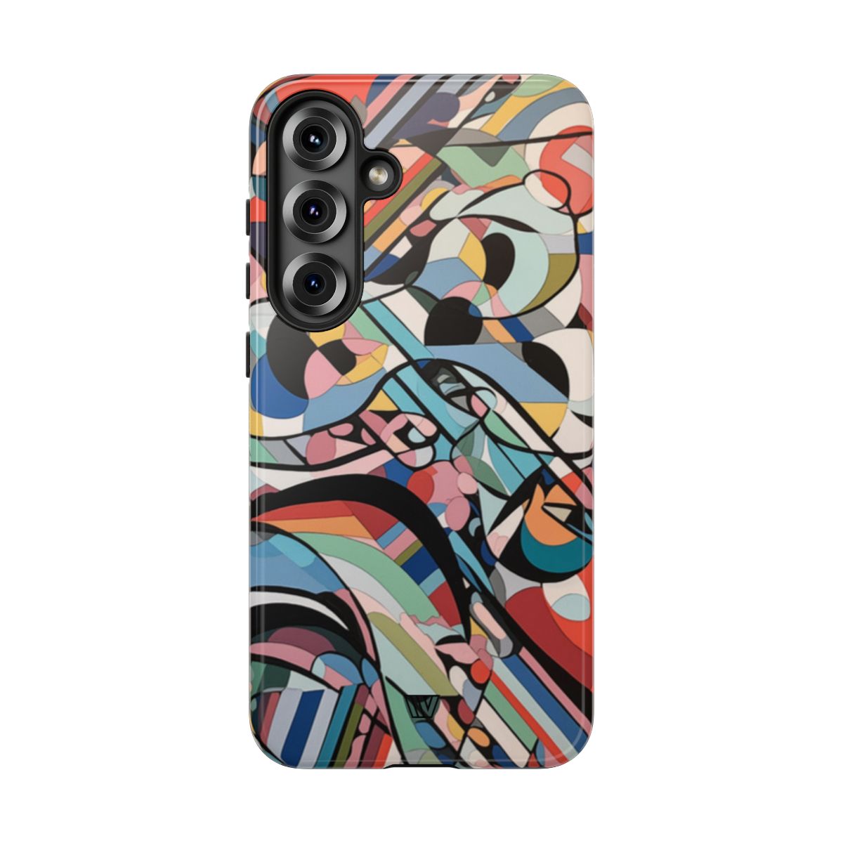 Abstract Mural Tough Phone Case Dual-Layer Protection