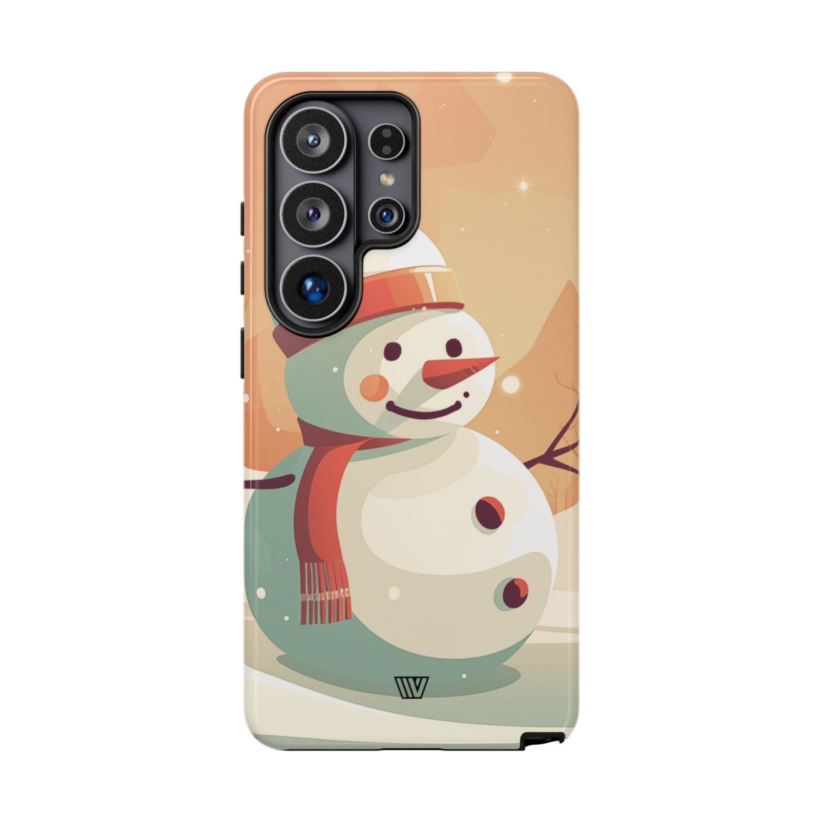 Tough Phone Case Impact Resistant Polycarbonate Dual-Layer SUNSET SNOWMAN