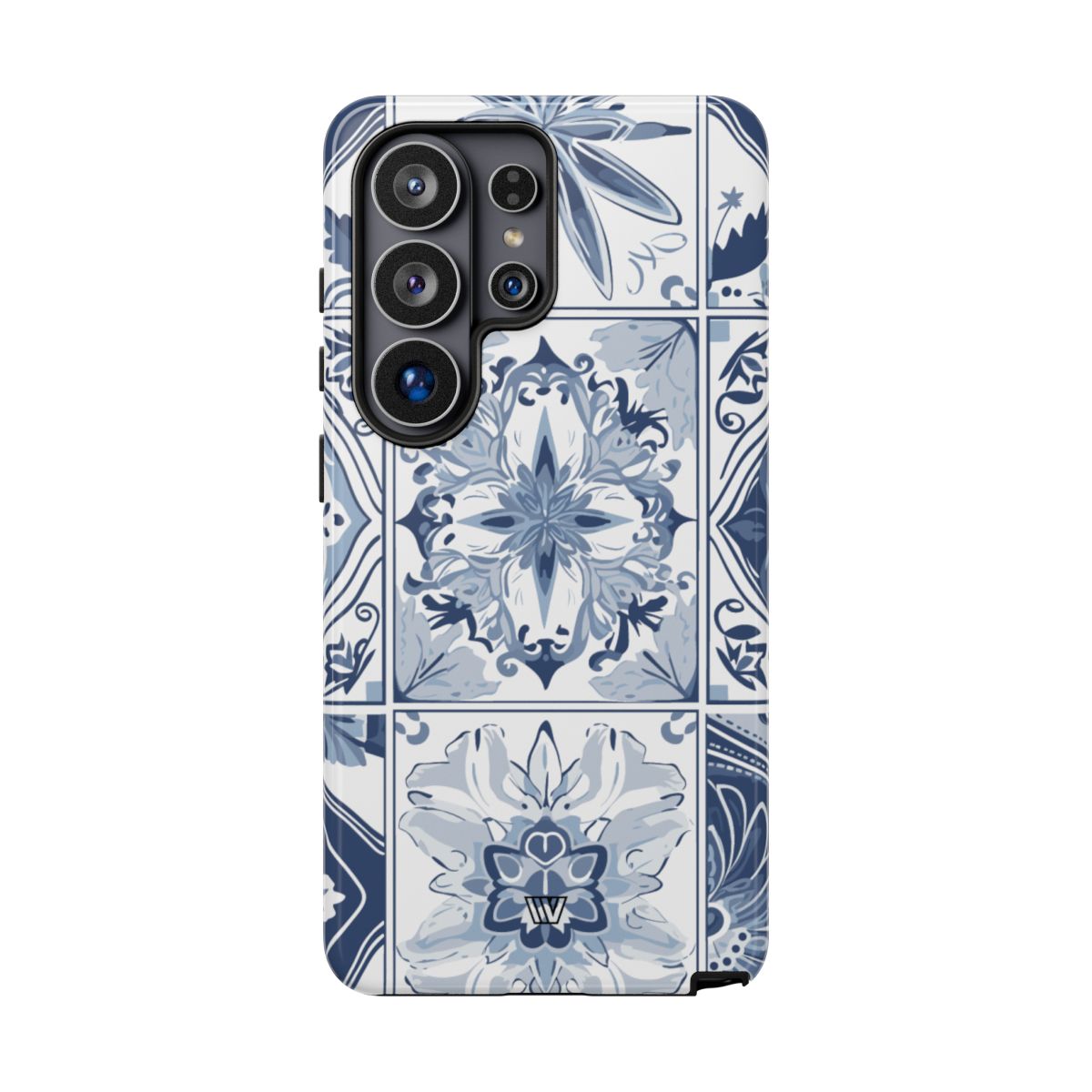 Blue White Tile Tough Impact-Resistant Phone Case