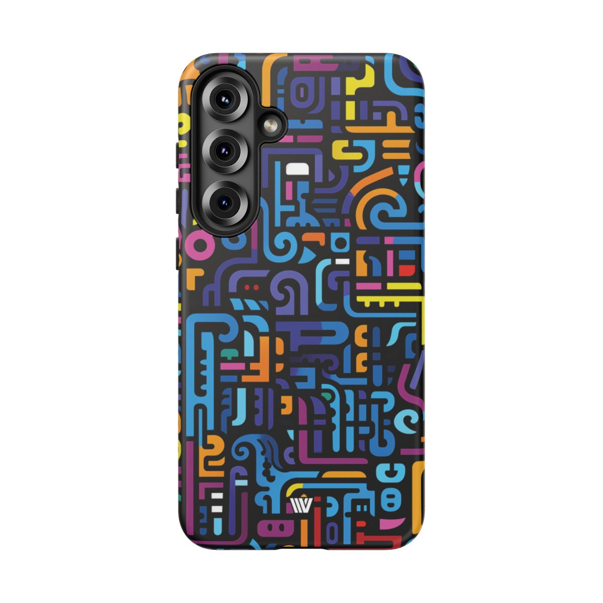 Tough Phone Case Dual-Layer Impact Resistant NEON GLYPHS