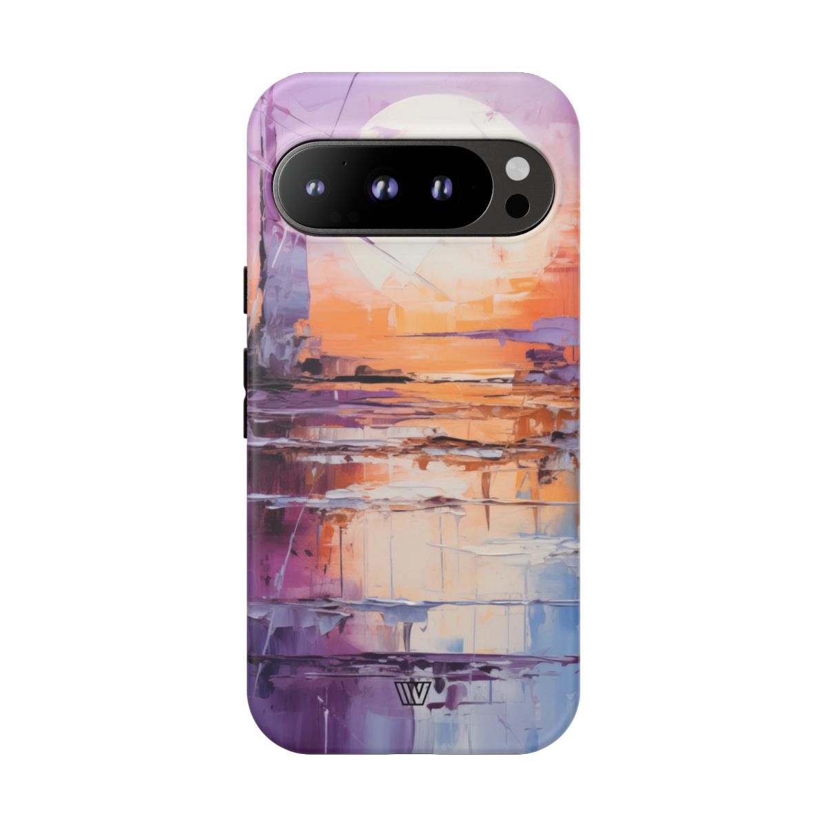 Acrylic Sunset Tough Phone Case Dual-Layer Protection