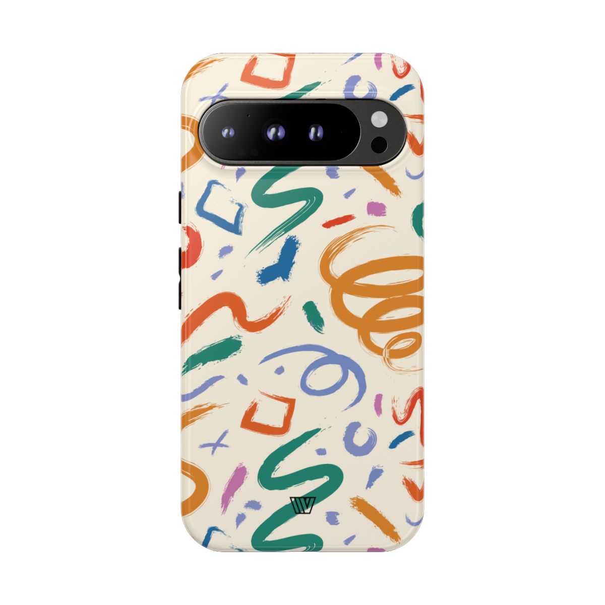 Doodle Brush Strokes Tough Phone Case