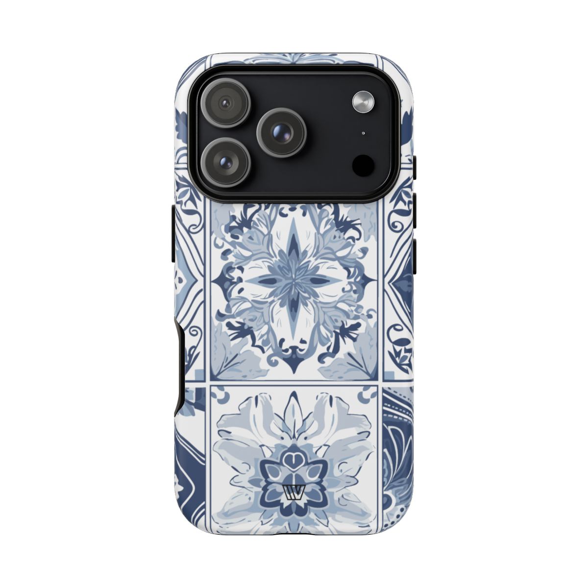 Blue White Tile Tough Impact-Resistant Phone Case