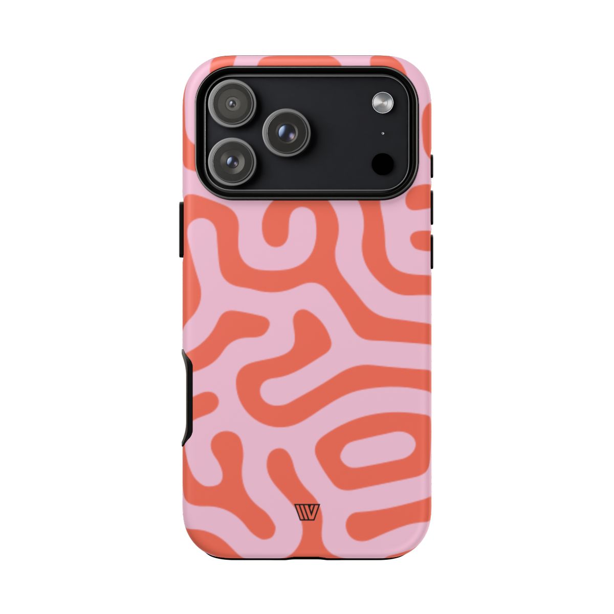 Tough Phone Case Dual-Layer Protection CORAL ORGANIC LINES