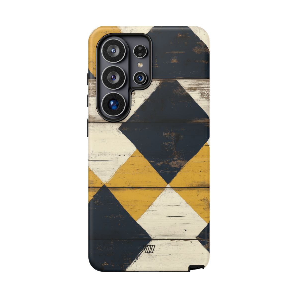 Tough Phone Case Dual-Layer Protection Farmhouse Wood