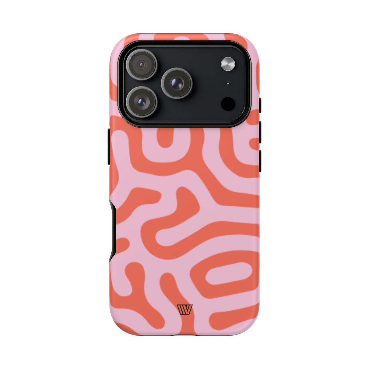 Tough Phone Case Dual-Layer Protection CORAL ORGANIC LINES