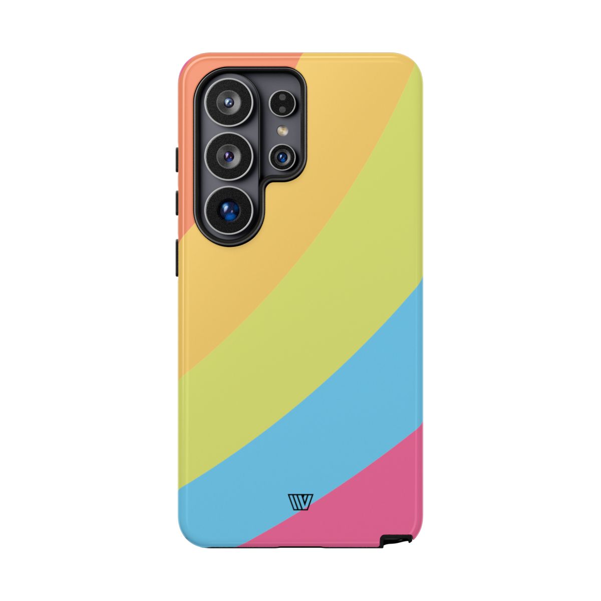 Neon Rainbow Tough Phone Case Dual-Layer Protective Shell