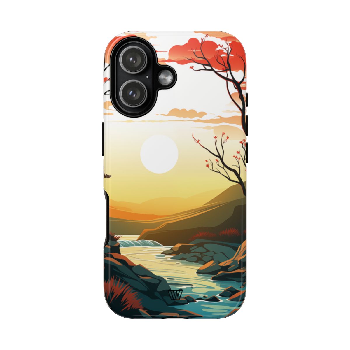 Tough Phone Case Dual-Layer Protection RIVER SUNSET