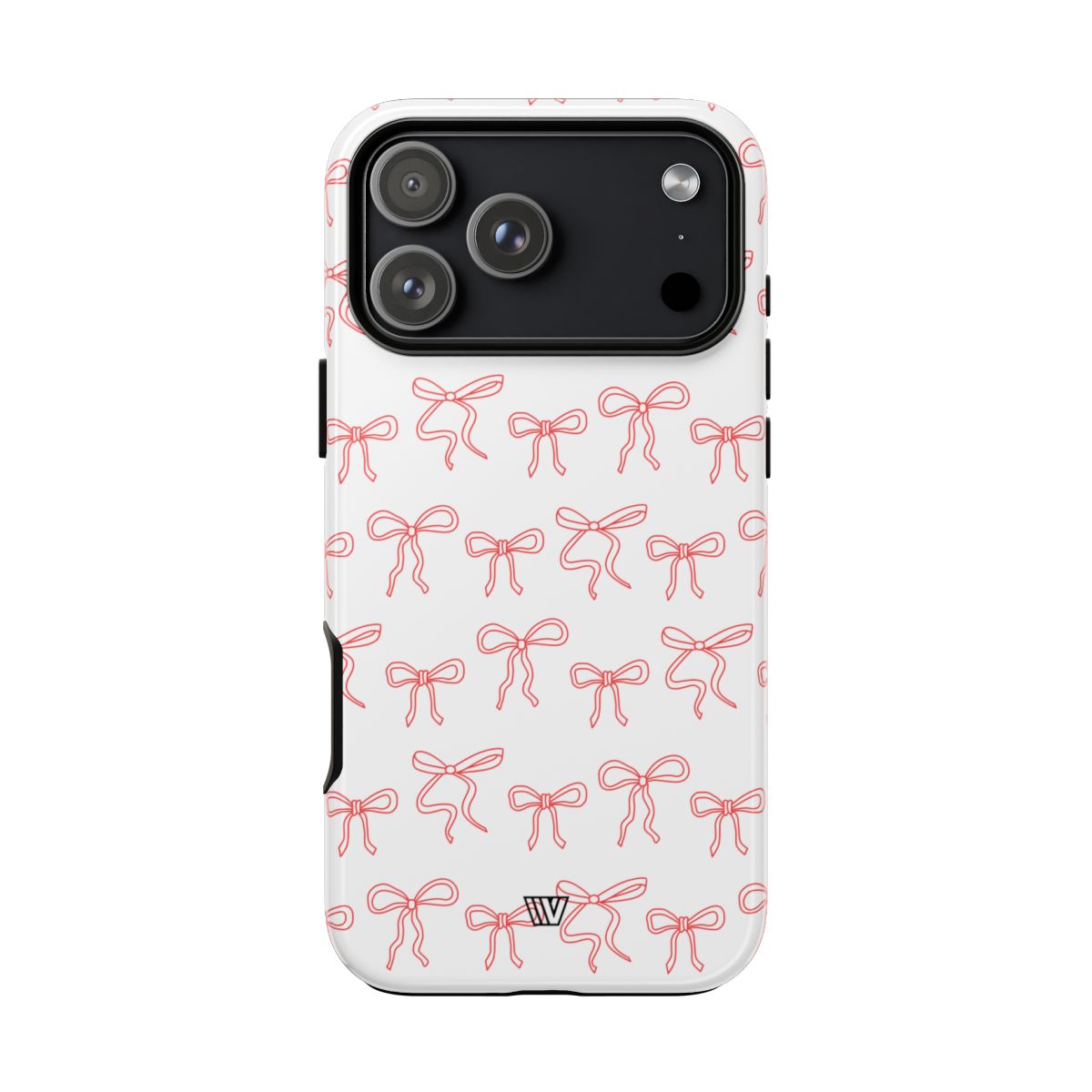 Red Ribbon Tough Phone Case Dual-Layer Impact Resistant Trovvve