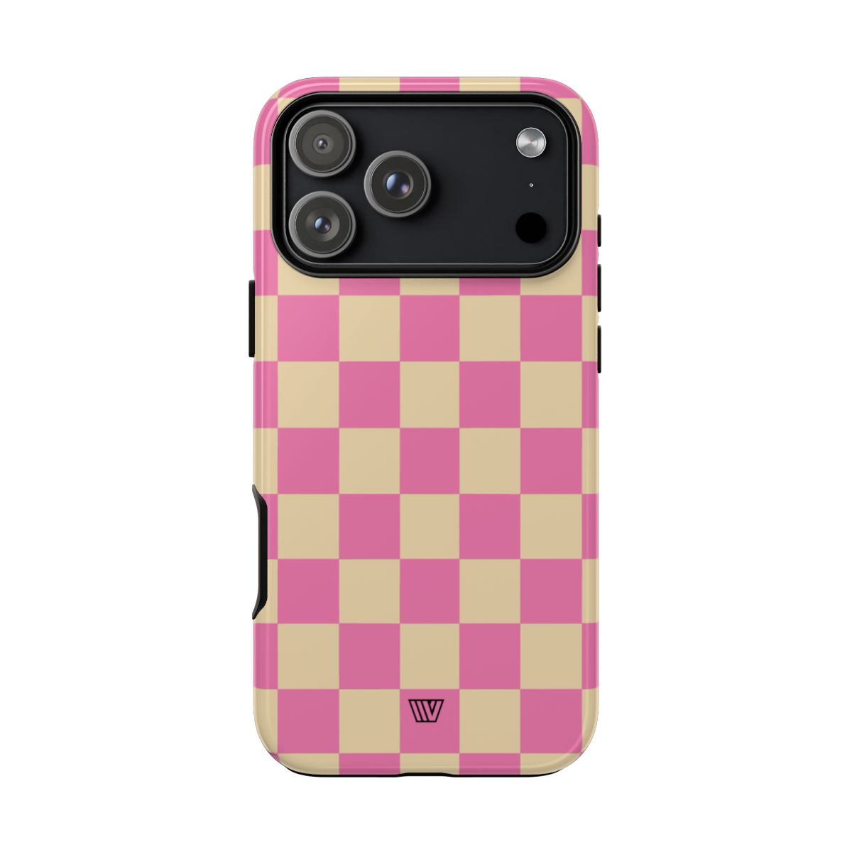 Pink Tan Checkered Tough Phone Case Trovvve