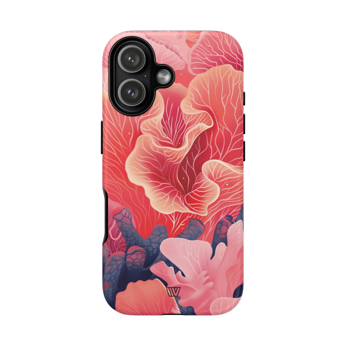 Pink Coral Tough Phone Case Dual-Layer Protection