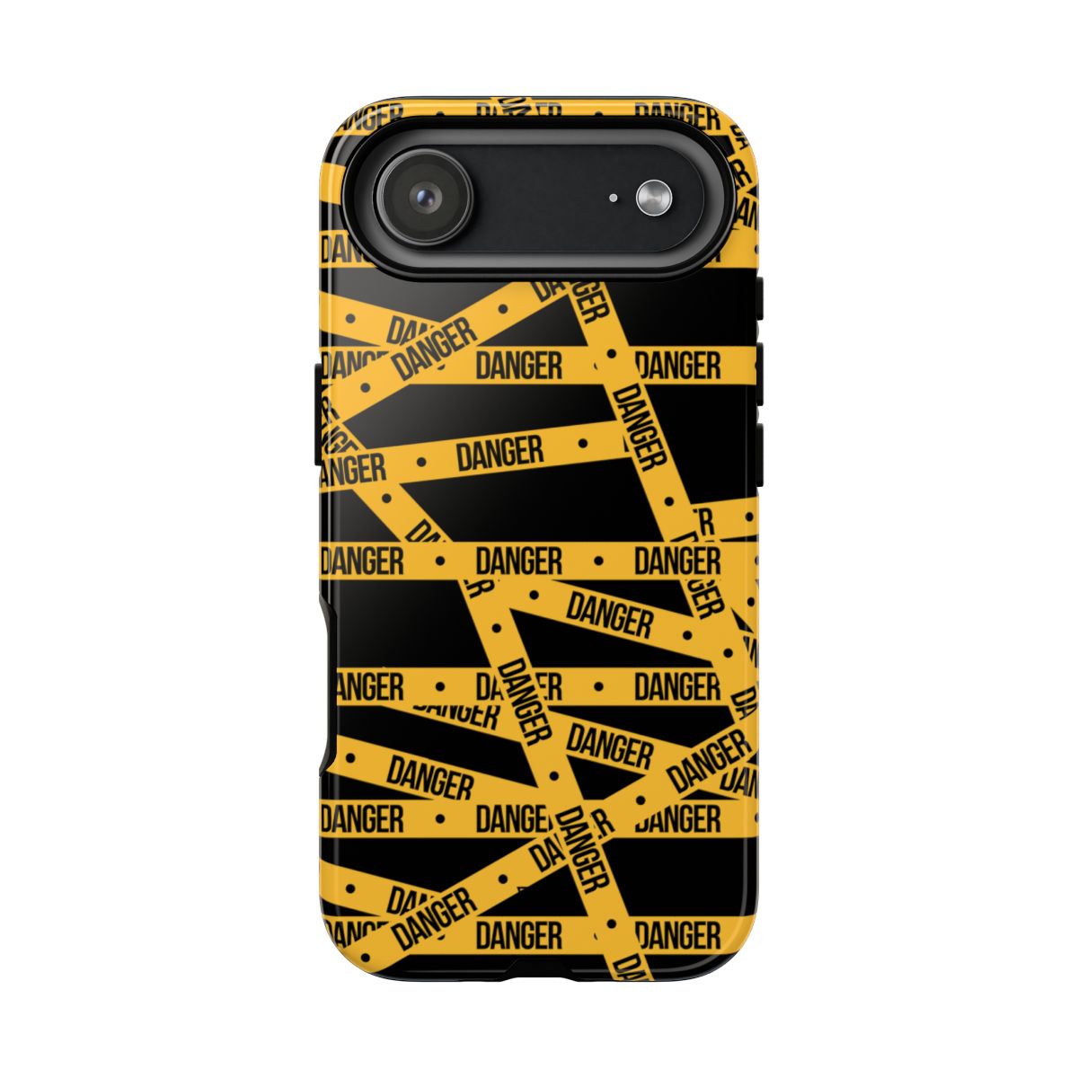 Tough Impact-Resistant Phone Case DANGER TAPE