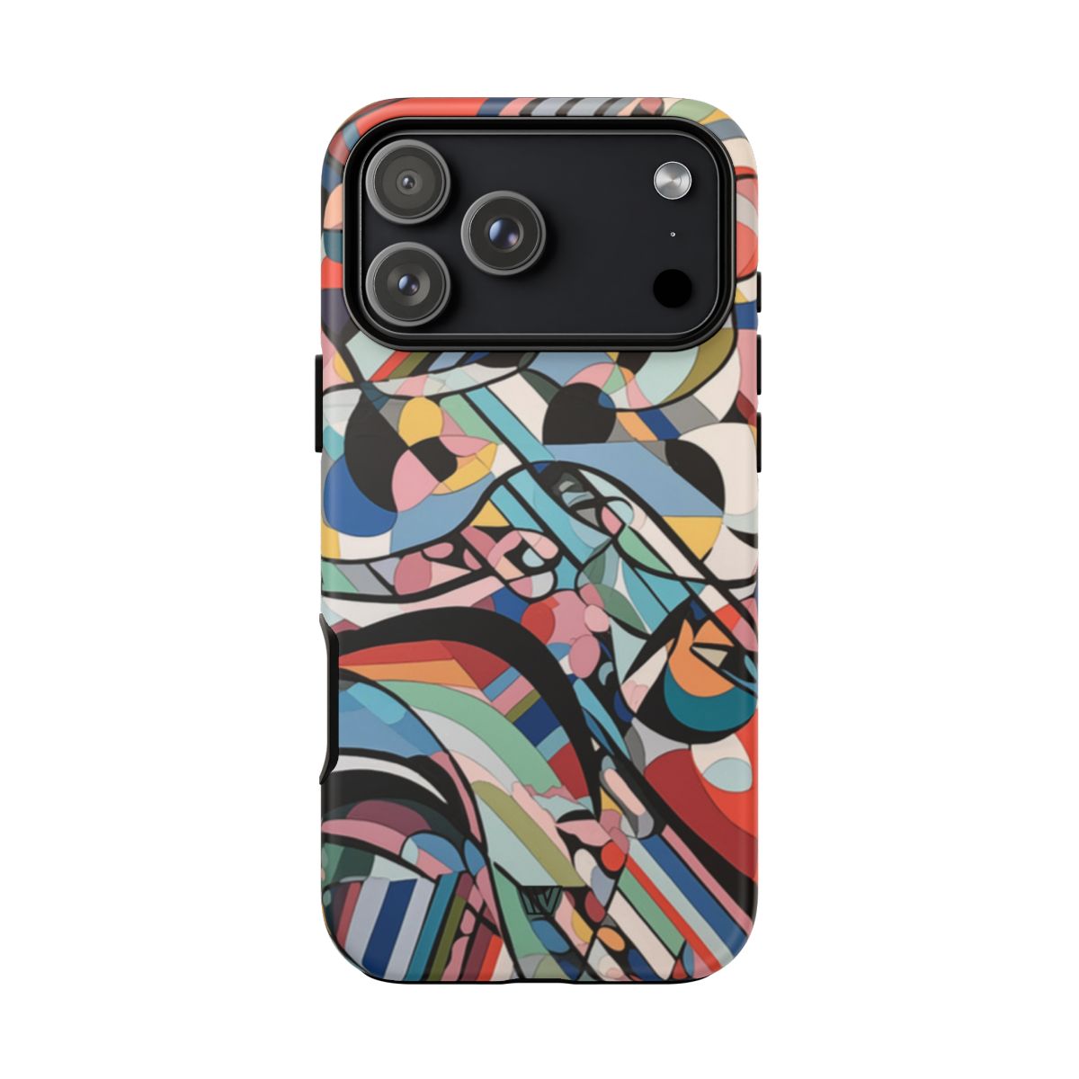 Abstract Mural Tough Phone Case Dual-Layer Protection