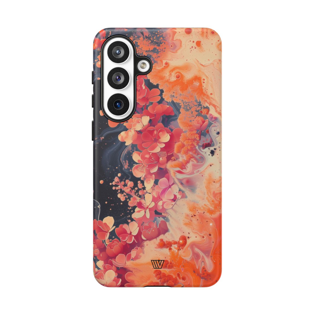 Tough Phone Case Dual-Layer Protection Phone Case WAVE OF FLOWERS