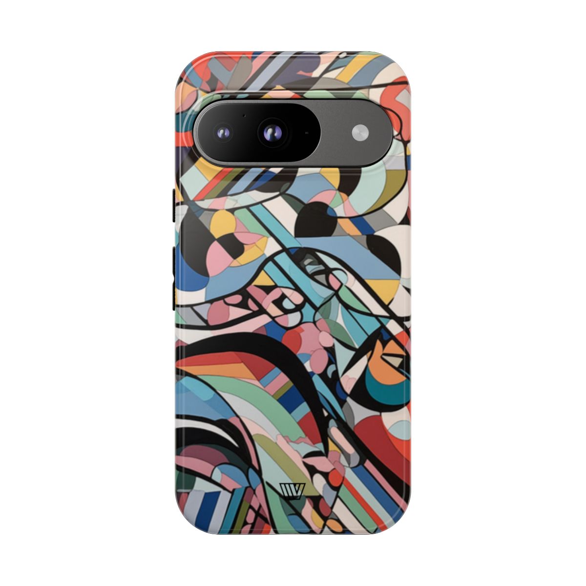 Abstract Mural Tough Phone Case Dual-Layer Protection