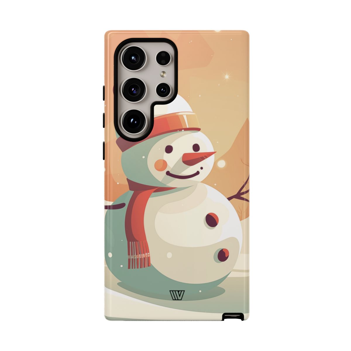 Tough Phone Case Impact Resistant Polycarbonate Dual-Layer SUNSET SNOWMAN