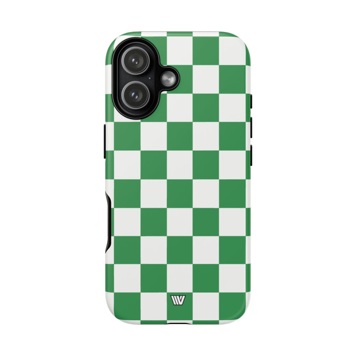Green White Checkerboard Tough Phone Case