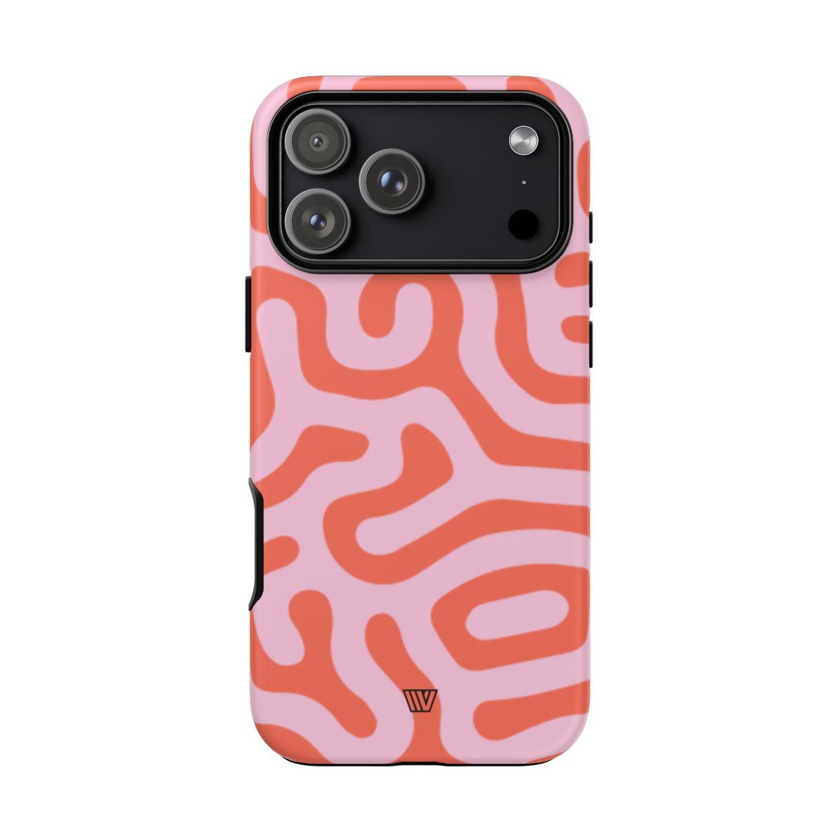 Tough Phone Case Dual-Layer Protection CORAL ORGANIC LINES