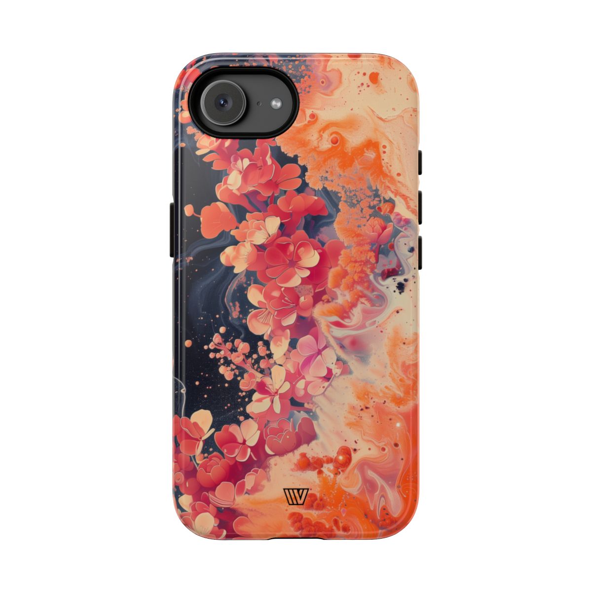 Tough Phone Case Dual-Layer Protection Phone Case WAVE OF FLOWERS