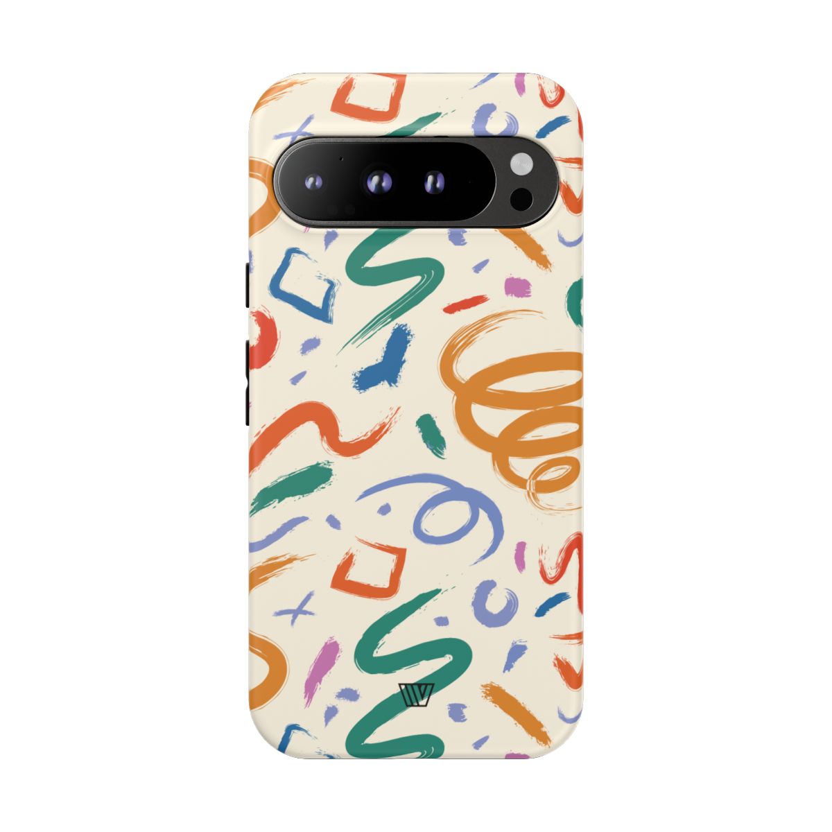 Doodle Brush Strokes Tough Phone Case