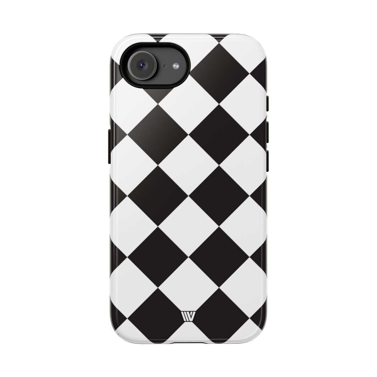 Black & White Diamond Tough Phone Case Dual-layer Protection