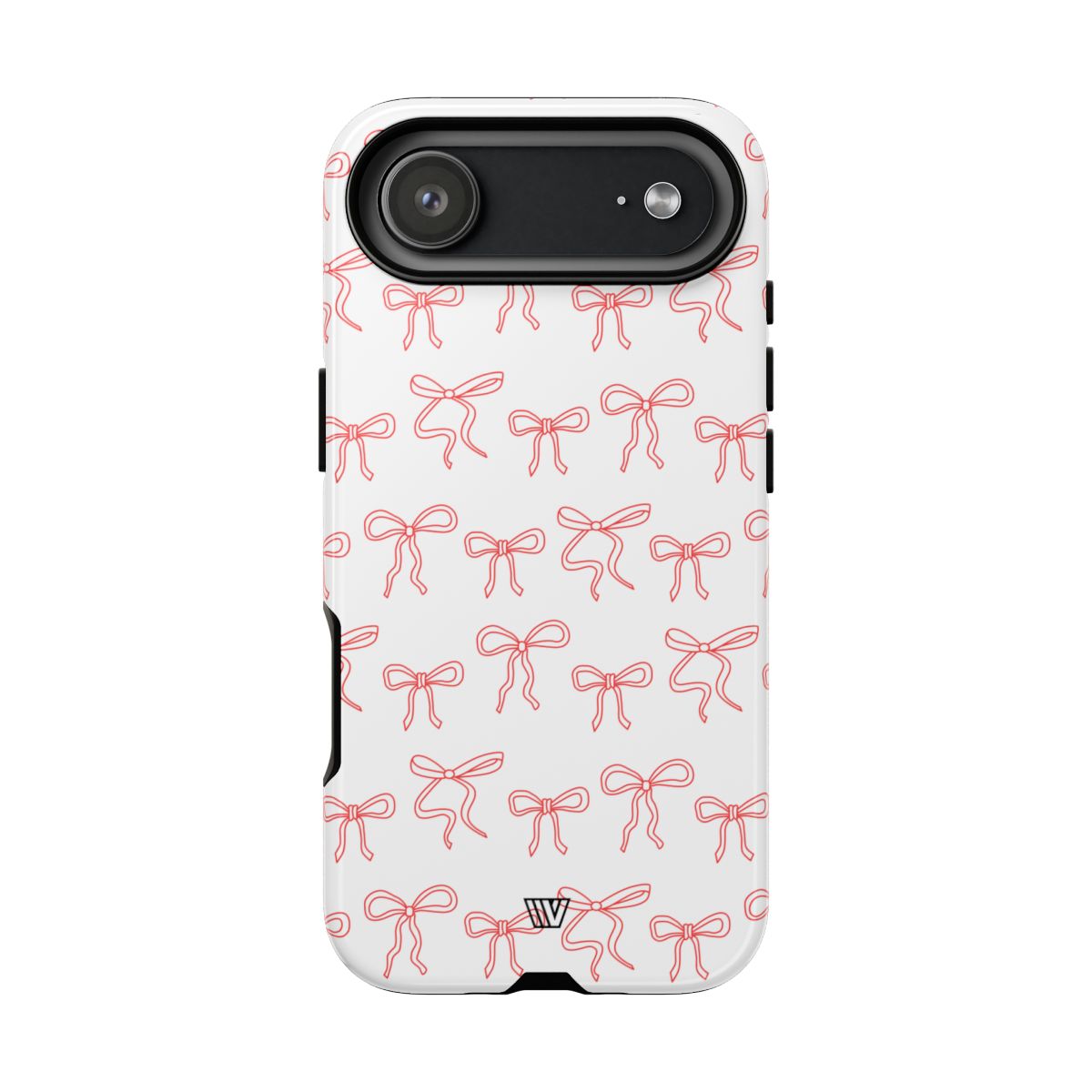 Red Ribbon Tough Phone Case Dual-Layer Impact Resistant Trovvve