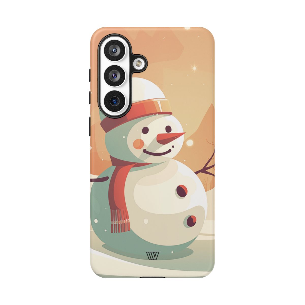 Tough Phone Case Impact Resistant Polycarbonate Dual-Layer SUNSET SNOWMAN