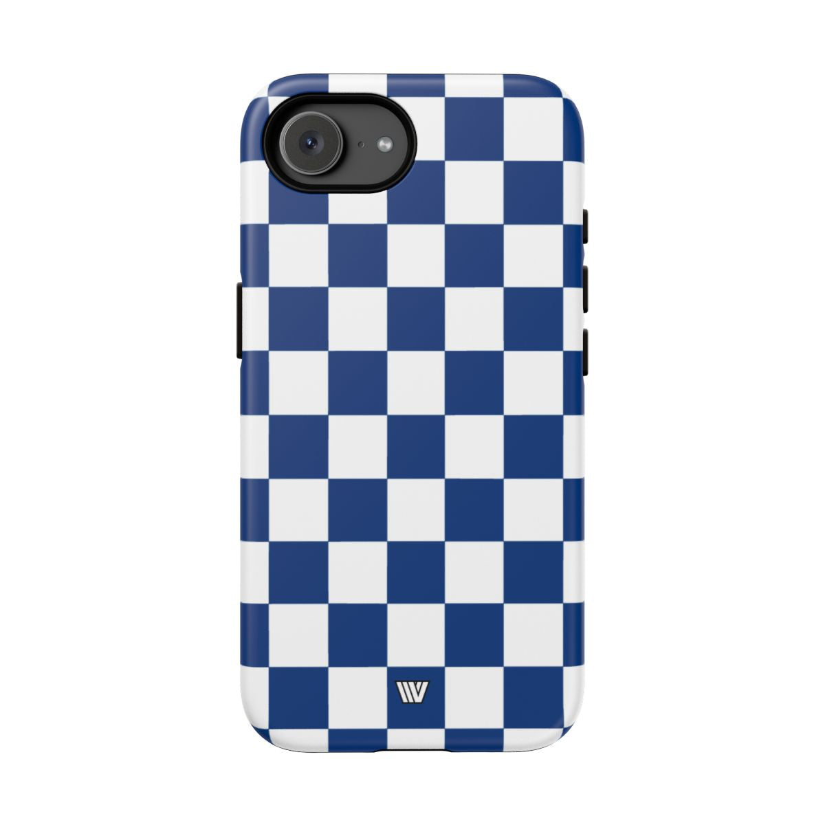 Blue White Checkerboard Tough Phone Case