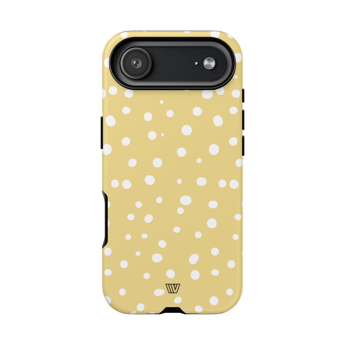 Muted Yellow Dots Tough Phone Case with Impact-Resistant Design