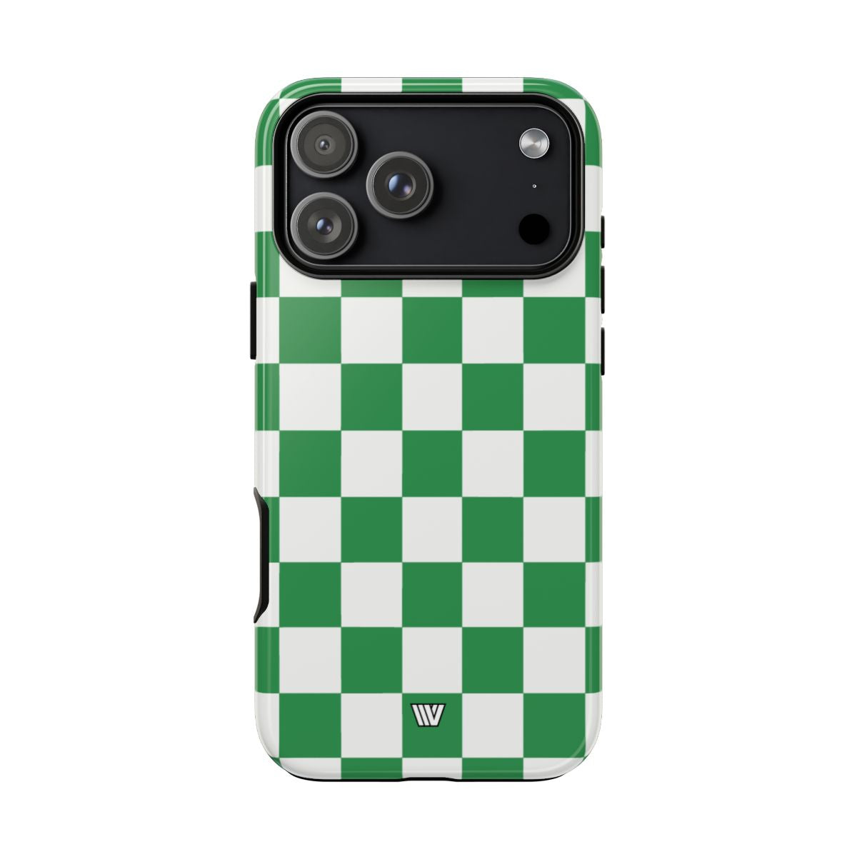 Green White Checkerboard Tough Phone Case