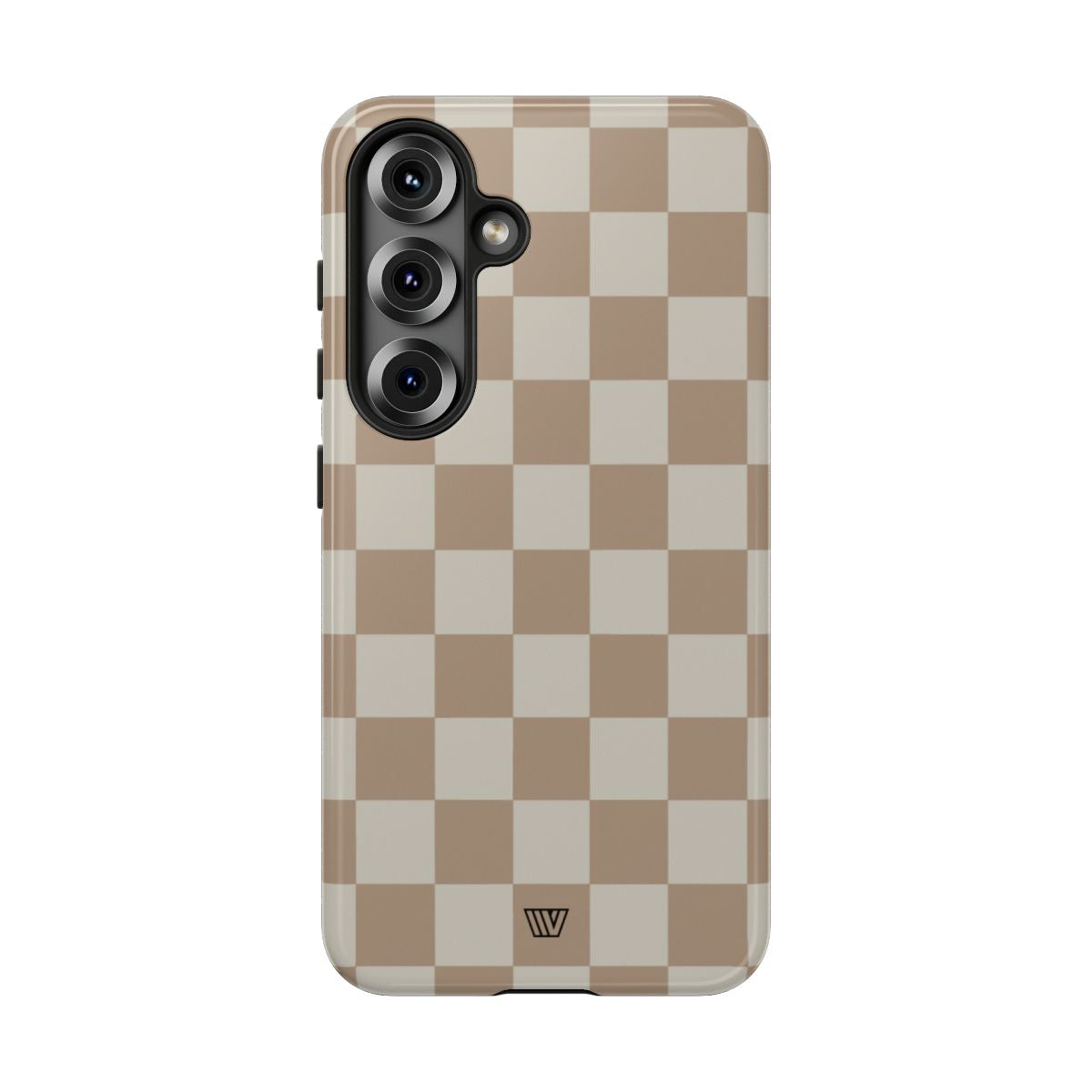Checkerboard Tough Phone Case Dual-Layer Protection NEUTRAL