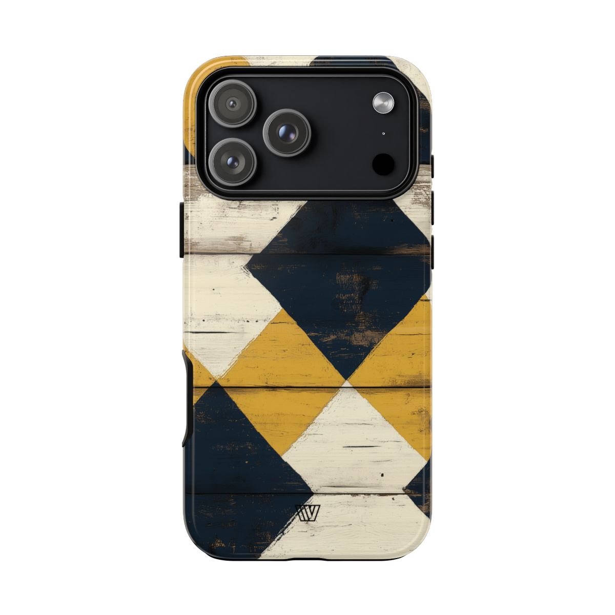 Tough Phone Case Dual-Layer Protection Farmhouse Wood