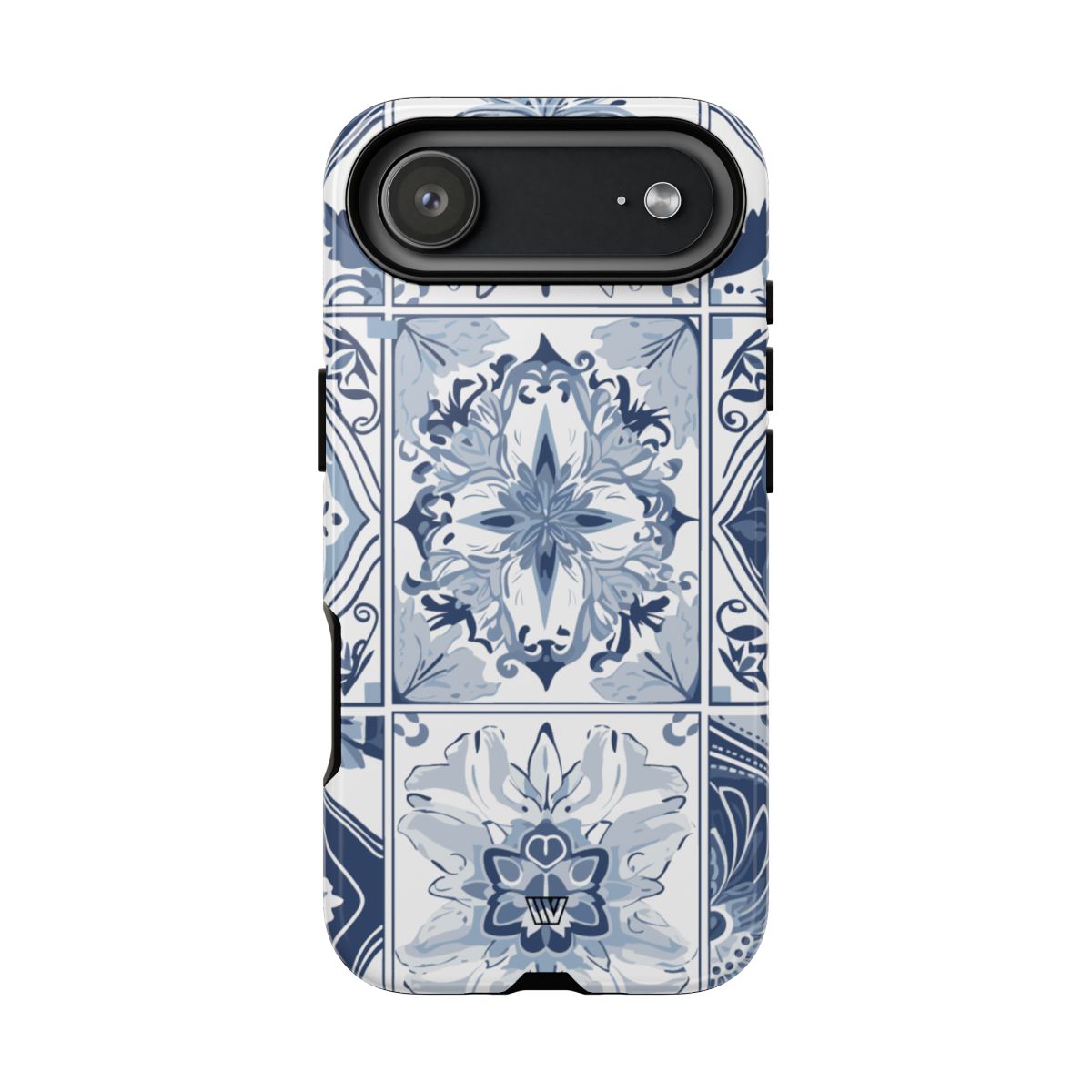 Blue White Tile Tough Impact-Resistant Phone Case