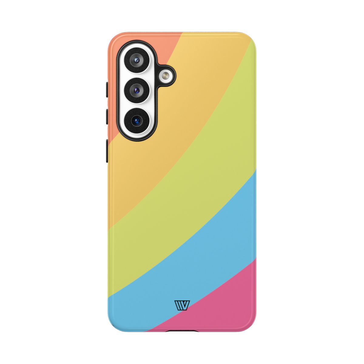 Neon Rainbow Tough Phone Case Dual-Layer Protective Shell
