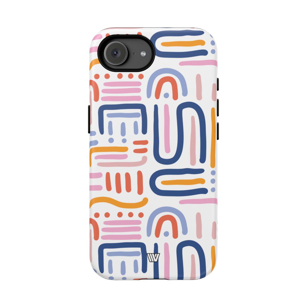 Tough Phone Case Dual-Layer Protection MEMPHIS BOLD LINES