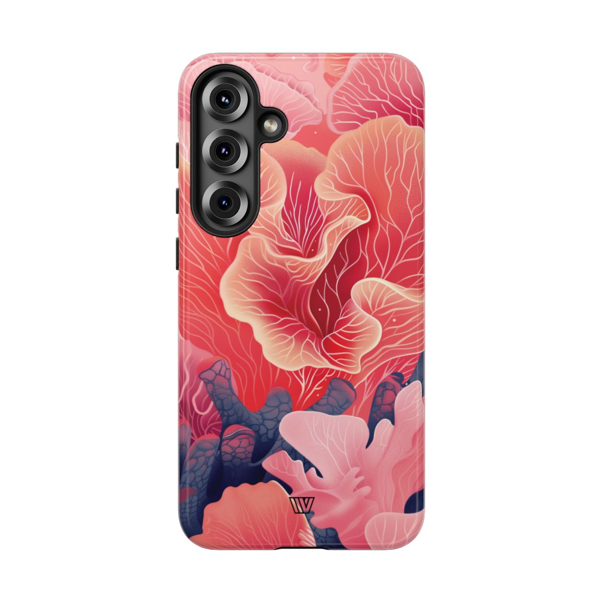 Pink Coral Tough Phone Case Dual-Layer Protection