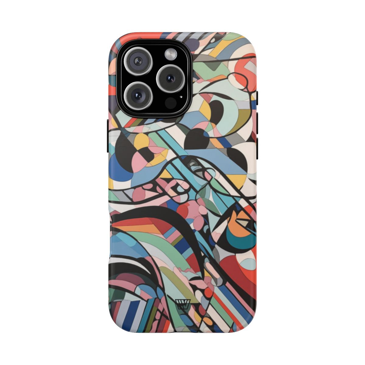 Abstract Mural Tough Phone Case Dual-Layer Protection