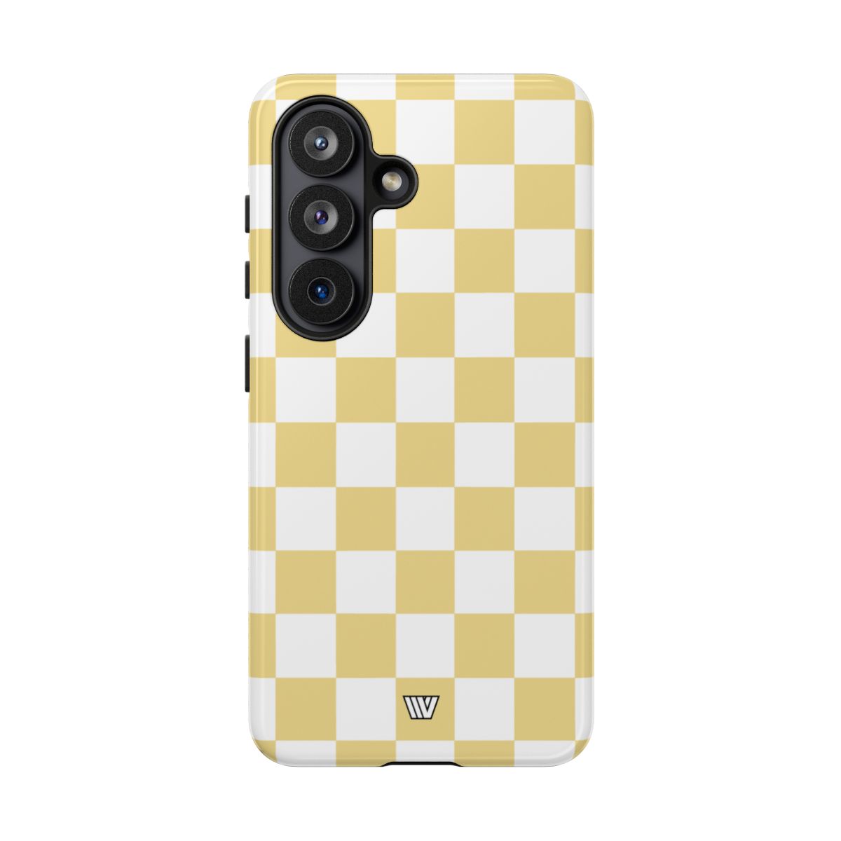 Banana Yellow Checkerboard Tough Phone Case