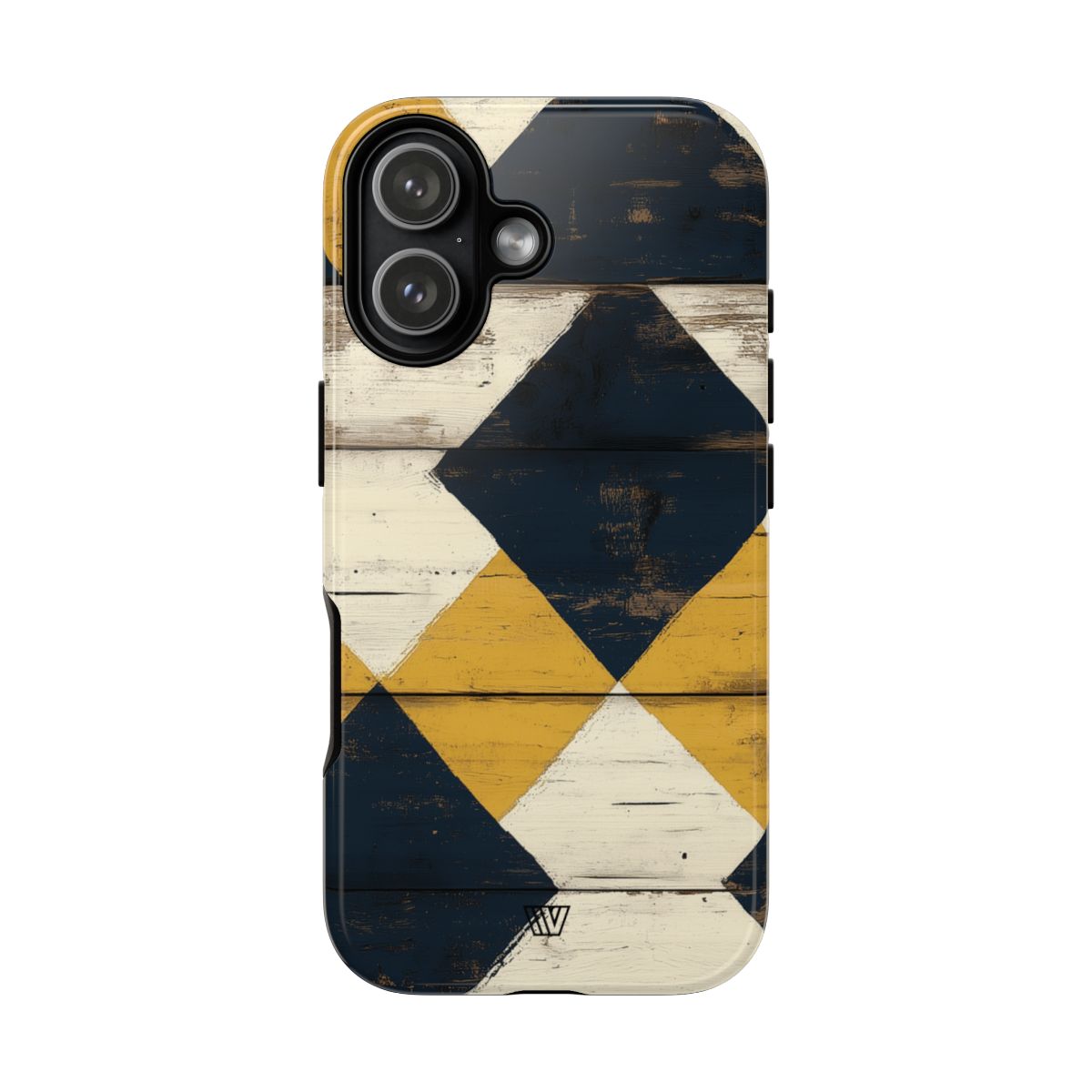 Tough Phone Case Dual-Layer Protection Farmhouse Wood