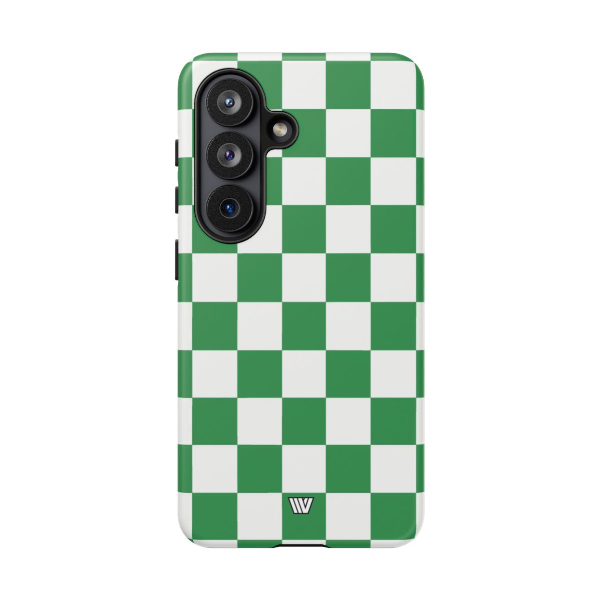 Green White Checkerboard Tough Phone Case