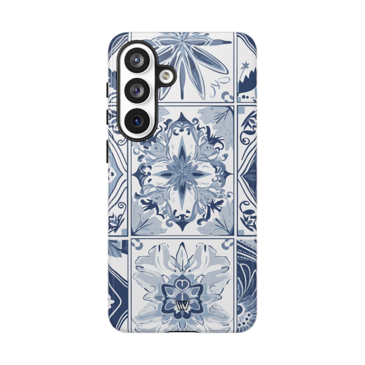 Blue White Tile Tough Impact-Resistant Phone Case