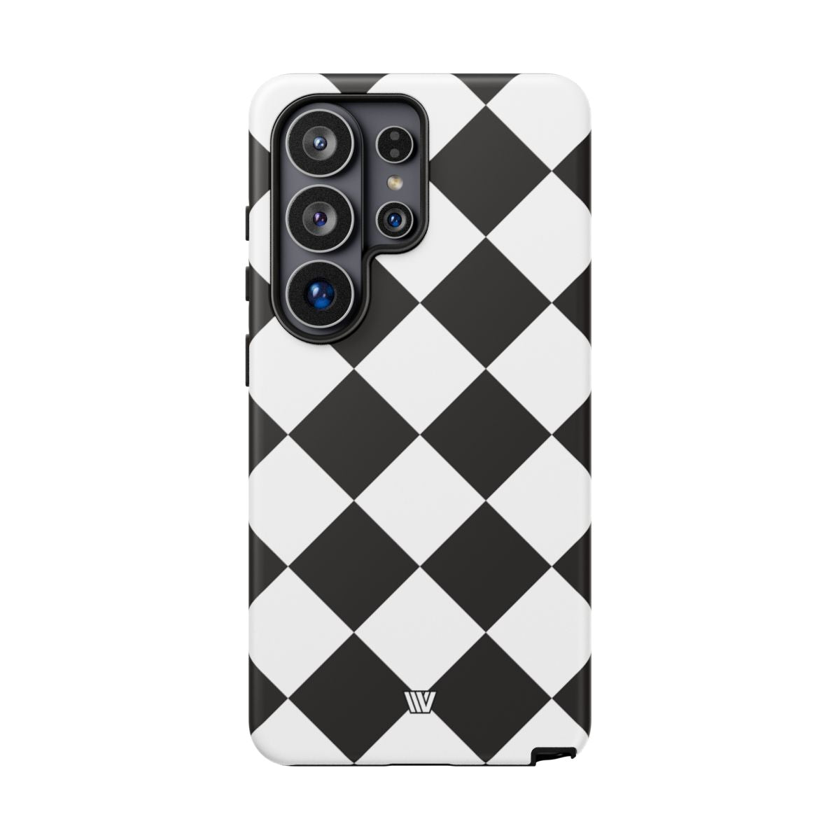 Black & White Diamond Tough Phone Case Dual-layer Protection