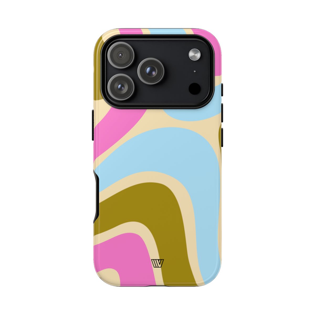 Tough Phone Case Large Groovy Waves Polycarbonate Shell