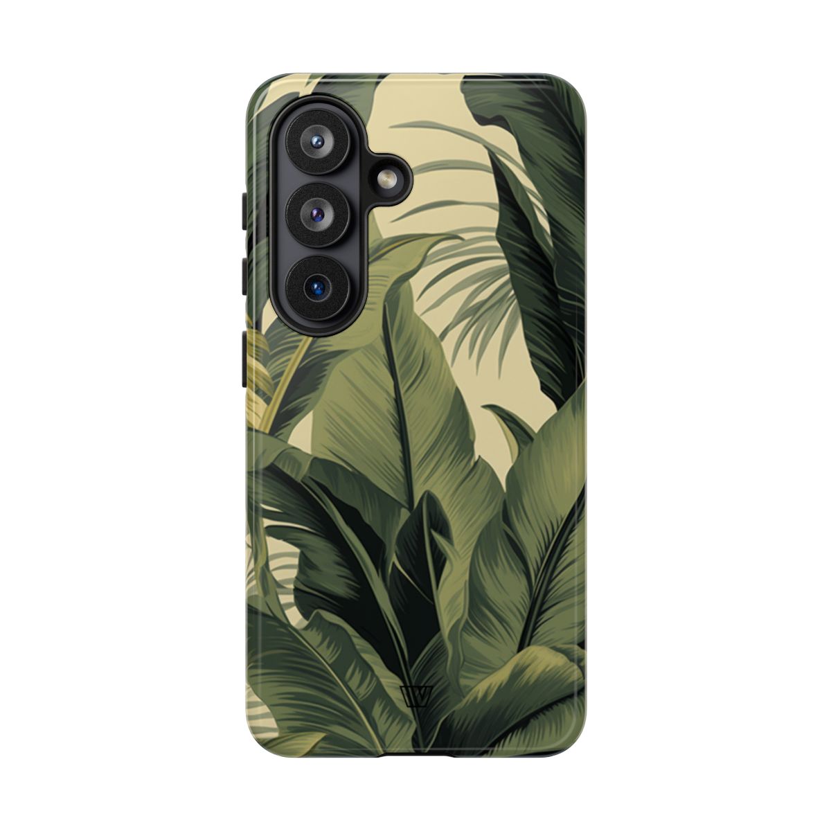 Tropical Leaves Tough Phone Case Dual-Layer Protection