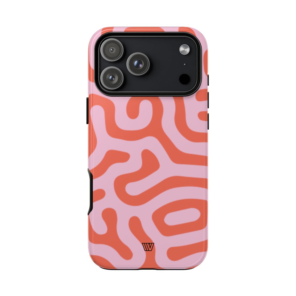 Tough Phone Case Dual-Layer Protection CORAL ORGANIC LINES