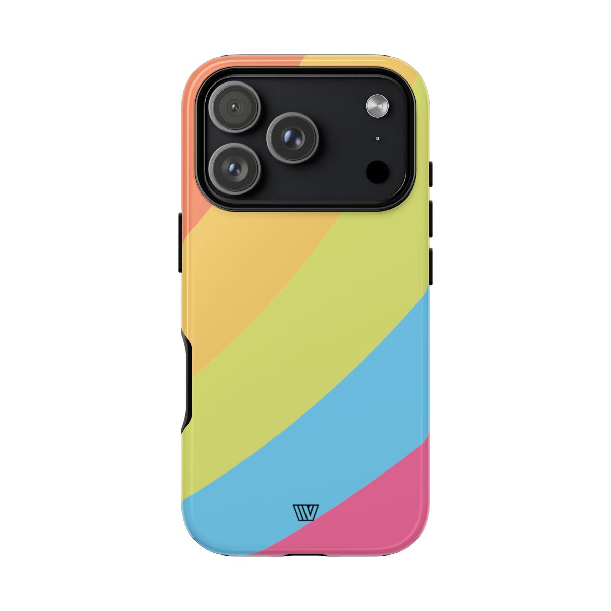 Neon Rainbow Tough Phone Case Dual-Layer Protective Shell